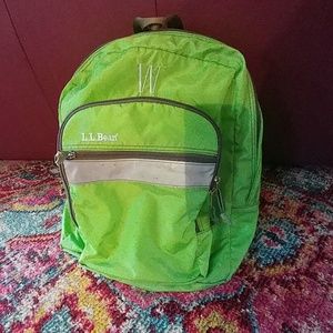Llbean lime backpack